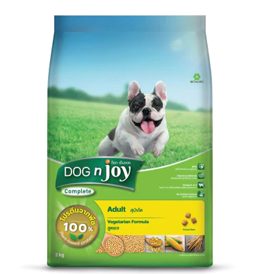 DOG n joy Complete สูตรเจ อาหารเม็ดสำหรับสุนัขทุกสายพันธุ์