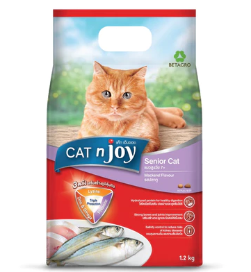 CAT n joy Triple Protection อาหารแมวสูงอายุ